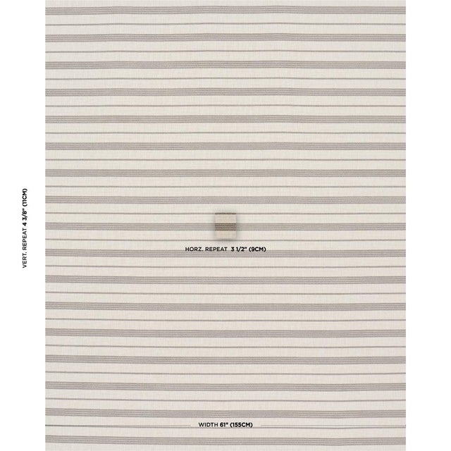 Serra Mesa Indoor/Outdoor Stripe fabric is hardworking, hard-wearing design with the texture and dimension of an...
