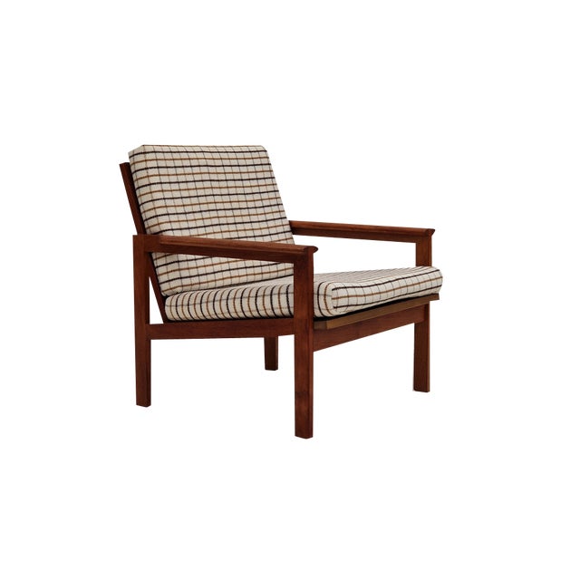 Danish Oak Model Capella Armchair by Illum Wikkelsø for Eilersen Møbler, 1970s For Sale