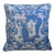 French Country Romantic Blue & White Toile Feather/Down Pillow For Sale