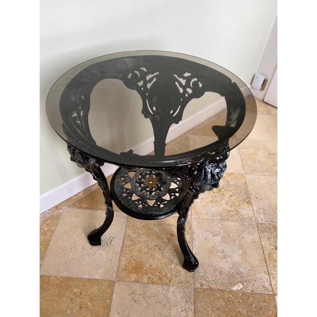 Britannia Cast Iron Occasional Table For Sale - Image 4 of 6