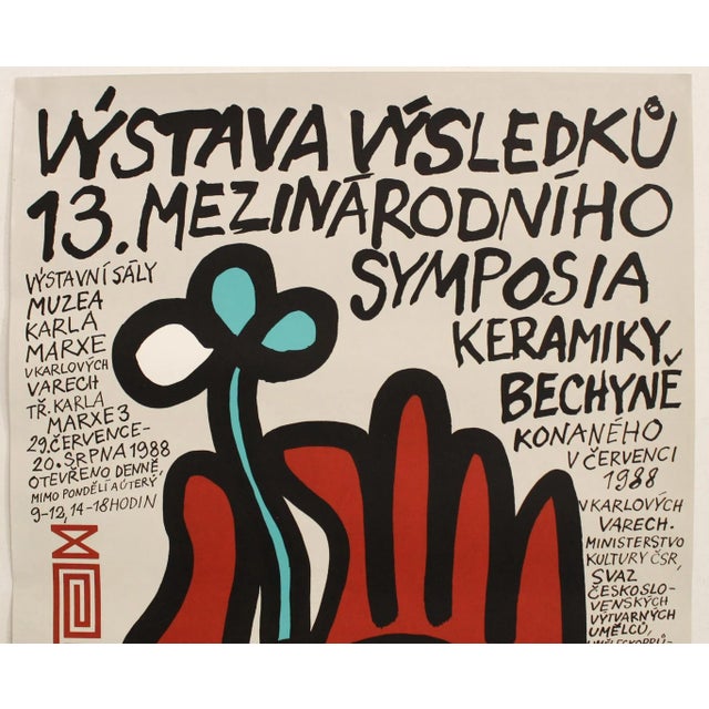 Date: 1988 Size: 27 x 39 inches Artist: Josef Flejsar (hand signed) About the artist: Josef Flejsar was a graphic designer...