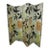 1960s Tropical Paradise Multi Color Birds and Leaves 3 Panel Room Divider Set of 2 For Sale