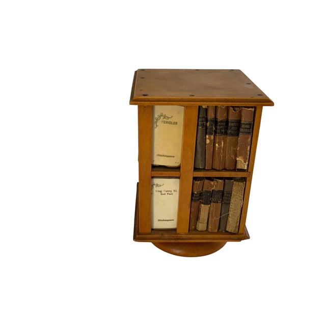 1900 - 1909 Antique 1904 David Bryce Ellen Terry Miniature Shakespeare Complete 40 Vol Set Revolving Stand For Sale - Image 5 of 9