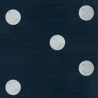 Schumacher X Backdrop Monte Carlo Sisal 2 Panel Set In Indigo For Sale