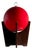 1960s Mid-20th Century Red Sphere Table Lamp For Sale
