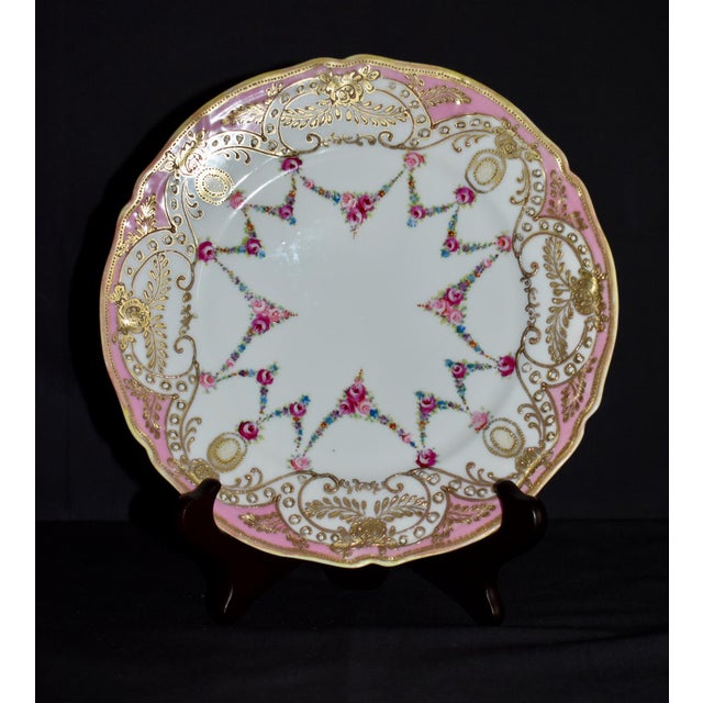 Antique - 1920's Hand Painted Plate is Japanese. Porcelain. Multicolored. Made in Nippon - Japan. The Measurements:...