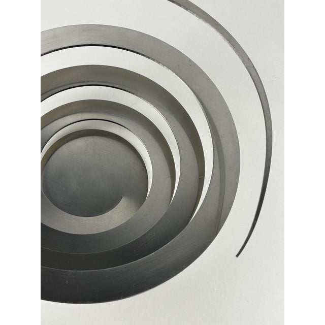 Silver Spiral Fruit Bowl by Jacob Borch for Excel, 1990s For Sale - Image 8 of 9