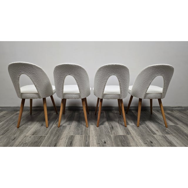 Textile Dining Chairs from Antonin Suman, 1960s, Set of 4 For Sale - Image 7 of 10