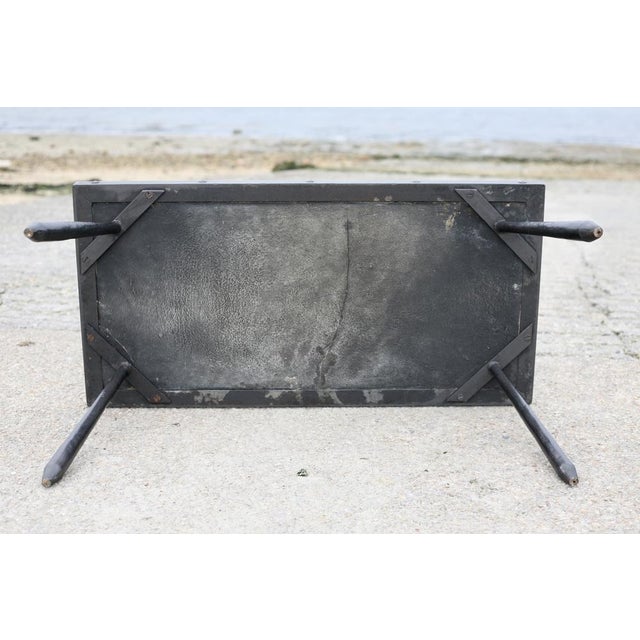 Brutalist Steel Coffee Table with Slate Top, France, 1960s For Sale - Image 18 of 18