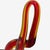 Modern Abstract Red and Amber Glass Sculpture on Clear Base For Sale In San Francisco - Image 6 of 7