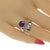 Amethyst Ajd Crossover Amethyst and Sterling Ring With 14k Gold Accent, Size 4.75 For Sale - Image 8 of 10