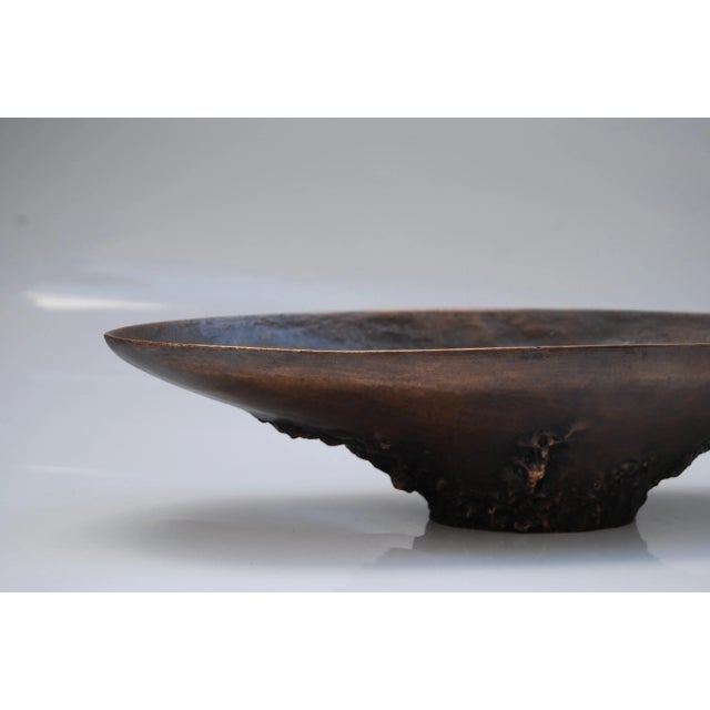 Contemporary Long Bowl in Dark Bronze For Sale - Image 3 of 5