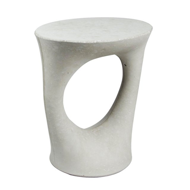 Mid-Century Modern Pair of Kreten Side Tables, Grey, by Souda, Modern, Organic, Concrete End Tables For Sale - Image 3 of 8