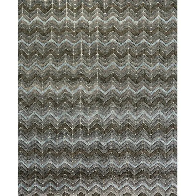 Textile Handwoven Modern Moroccan Style Area Rug 8'0" X 10'0" For Sale - Image 7 of 7