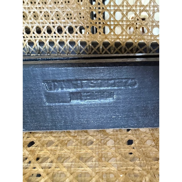 Black Thonet Bentwood Model 811 Chairs in Black and Pigskin Weave by Josef Hoffmann For Sale - Image 8 of 14