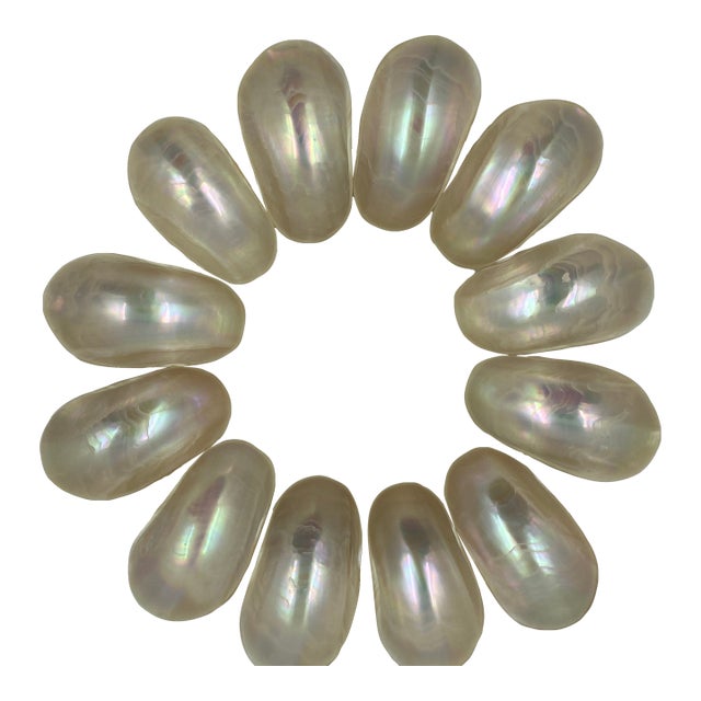 Late 20th Century Caviar Mother of Pearl Bowls - 12 pcs For Sale
