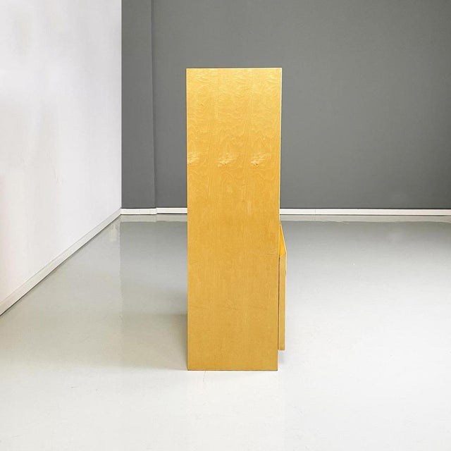 1970s Italian Modern Light Briar with Smoked Glass Bookcase attributed to Saporiti, 1970s, Set of 3 For Sale - Image 5 of 18