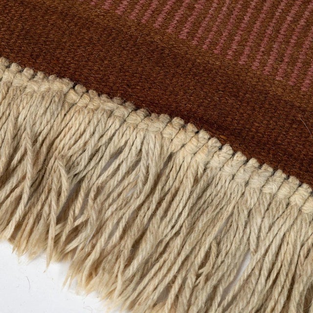Vintage Brown Rug, 1950s For Sale - Image 3 of 8