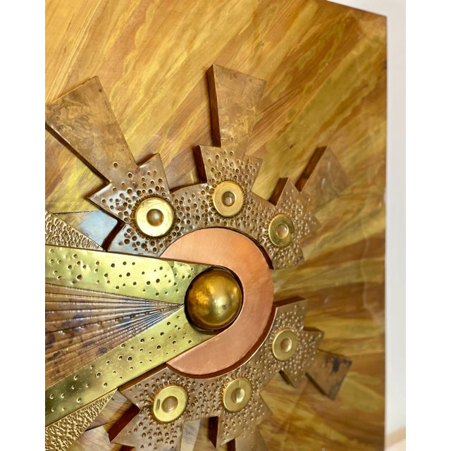 Gold Brutalist Artwork in the style of Paul Vanders after Stephen Chun, 1970s For Sale - Image 8 of 17