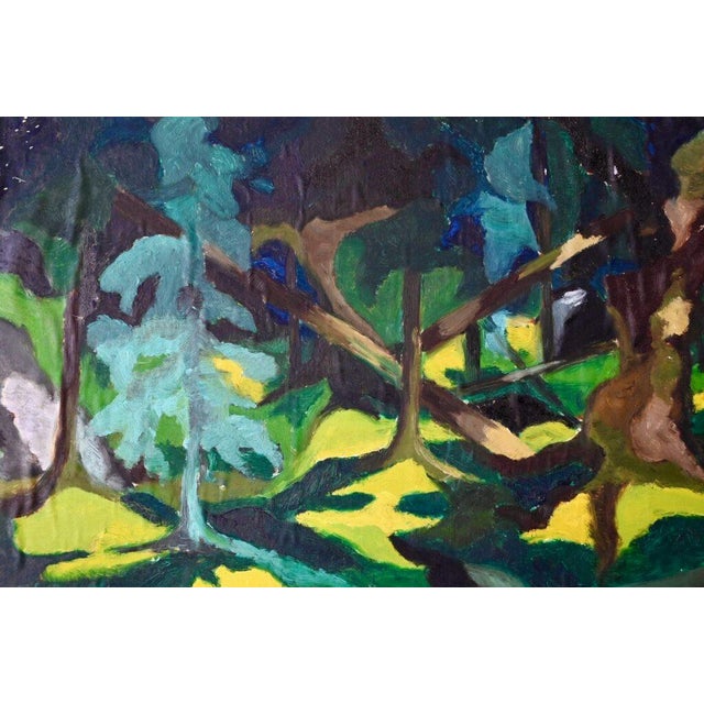S. Oliver, Swedish Landscape, Painting, 1964 For Sale - Image 4 of 11