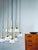 Cascade Lamp with Brass-Plated Pendulums from Staff Leuchten, 1960s For Sale - Image 4 of 12