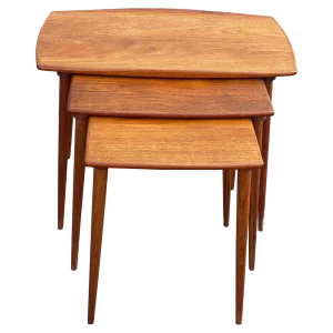 Danish Teak Nesting Tables, 1960s