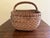 Late 19th Century American Oak Splint Basket With Wrapped Bentwood Handle For Sale - Image 11 of 12