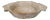 Vintage White Wash Wood Bowl For Sale