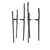 Mid-Century Modern Brutalist Black Iron Metal Twig Candle Holder MCM Decor For Sale - Image 3 of 7