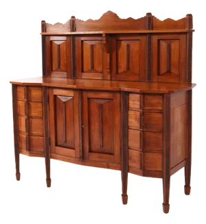 Art Deco Amsterdam School Credenza or Sideboard, 1920s