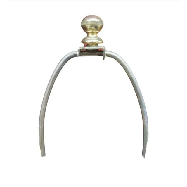 Mid-Century Celadon Glazed Porcelain and Brass Table Lamp For Sale - Image 4 of 4