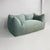 Italian modern Le Bambole sofa in fabric by Mario Bellini for B&B, 1980s Sofa model Le Bambole in light blue fabric. The...