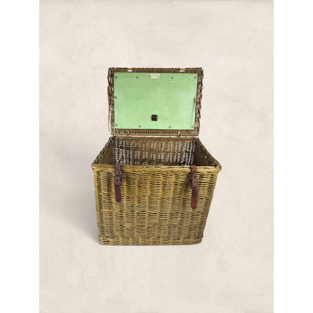 Vintage English Coracle Picnic Basket Picture a summer afternoon, a blanket on the grass, and this beautifully made wicker...