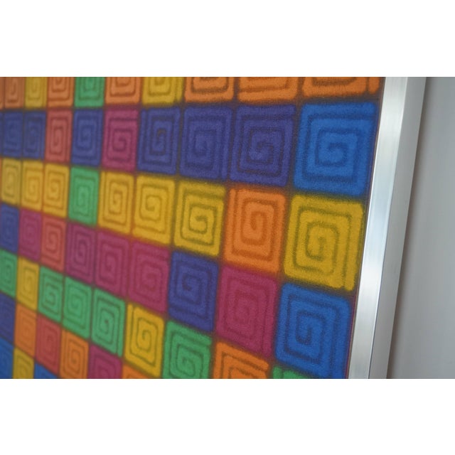 Contemporary "Eleven Turns to the Center" Acrylic Painting on Canvas by Mario Yrisarry For Sale - Image 3 of 6