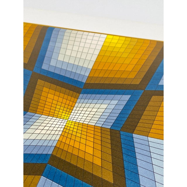 Paper Victor Vasarely, Esthaynal, 1986, Print, Framed For Sale - Image 7 of 10