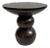 Espresso Solid Wood Ball Side Table For Sale