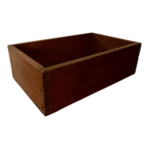 Antique 19th Century American Federal Dovetail Mahogany Open Desk Caddy Box
