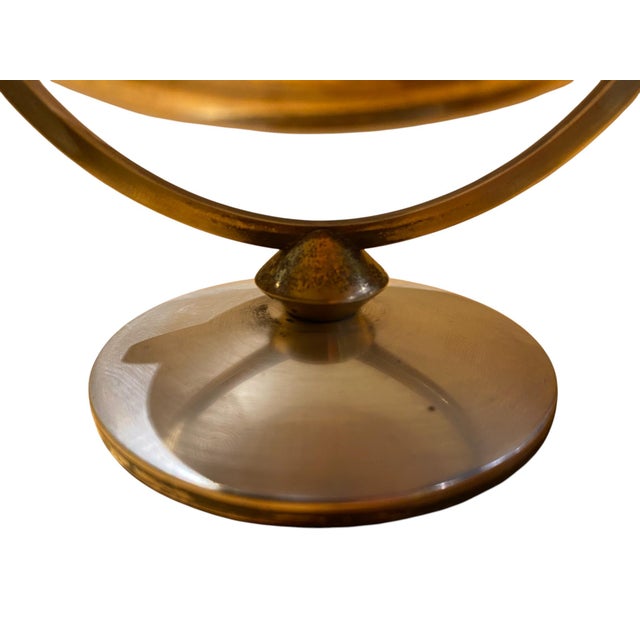Metal Mid-Century Modern Perpetual Globe Flip Calendar For Sale - Image 7 of 11