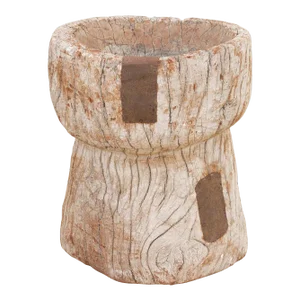 Oxidized Teak Indian Planter