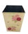 Vintage Hand-Painted Floral Metal Wastebasket For Sale - Image 4 of 12