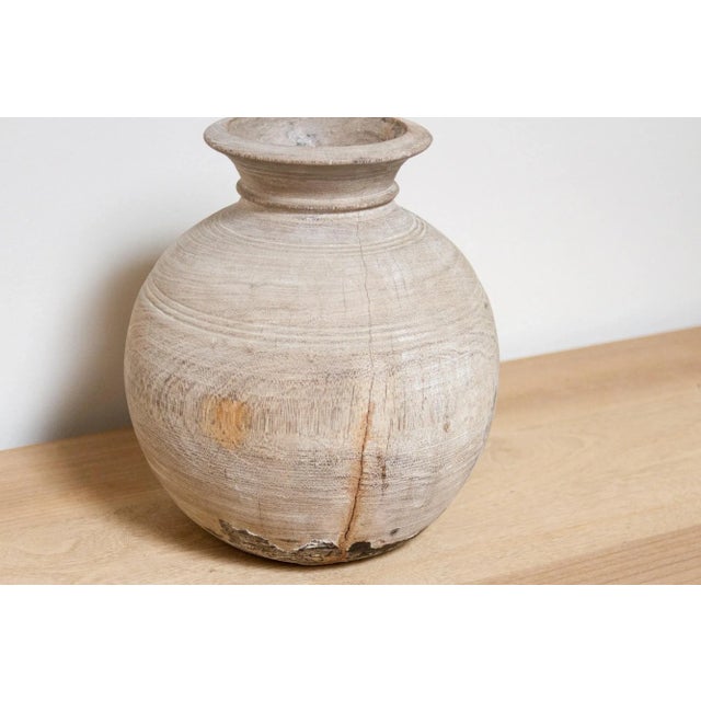 Farmhouse Old Handcarved Pot-Naira For Sale - Image 3 of 11