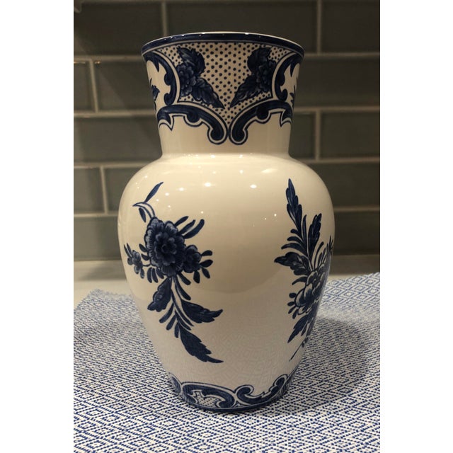 Tiffany’s Porcelain Blue and White Delft Bud Vase Chairish