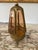 Vintage Hollywood Regency Amber Glass Hexagon Jewelry Casket Display For Sale - Image 9 of 11