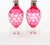 Val Saint Lambert Pink Glass Bottles With Diamond-Cut & Etched Decoration For Sale In New York - Image 6 of 12