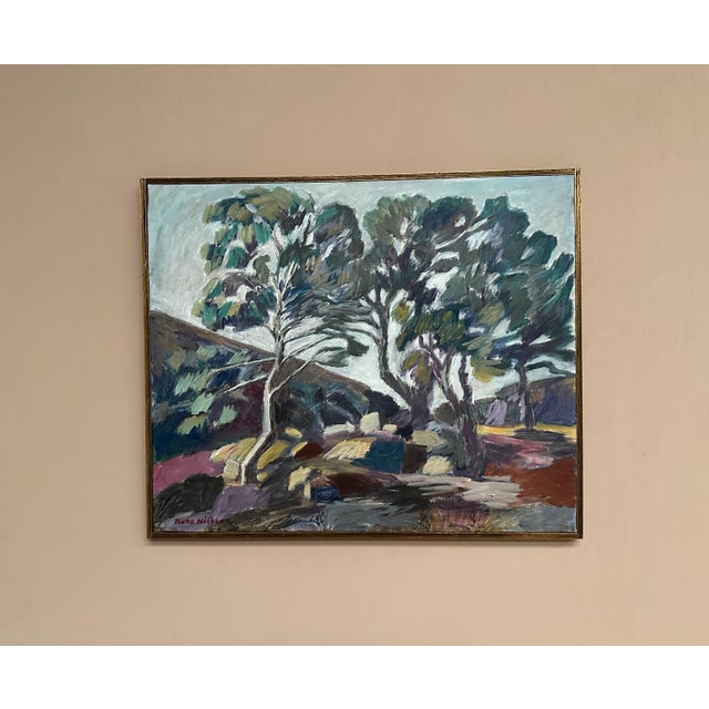 Rune Nilsson, Birches, 1950s, Oil Painting on Canvas, Framed For Sale - Image 6 of 14