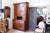 A large and very handsome buffet à deux corps, traditional French two part cupboard. The cabinet below is fitted with one...