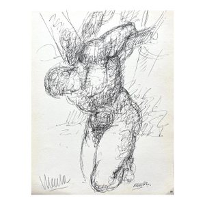 1962 Blasco Mentor Facsimile After Drawing Pencil Hand-Signed