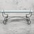 French Mid-Century French Neo-Classical Style Wrought Iron Glass Top Console Table Credenza For Sale - Image 3 of 6