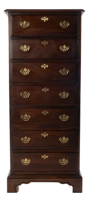 1970s Drexel Bicentennial Mahogany Seven Drawer Lingerie Chest