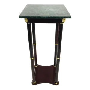 Mid 20th Century French Empire Style Gilt Brass and Wood Side Table